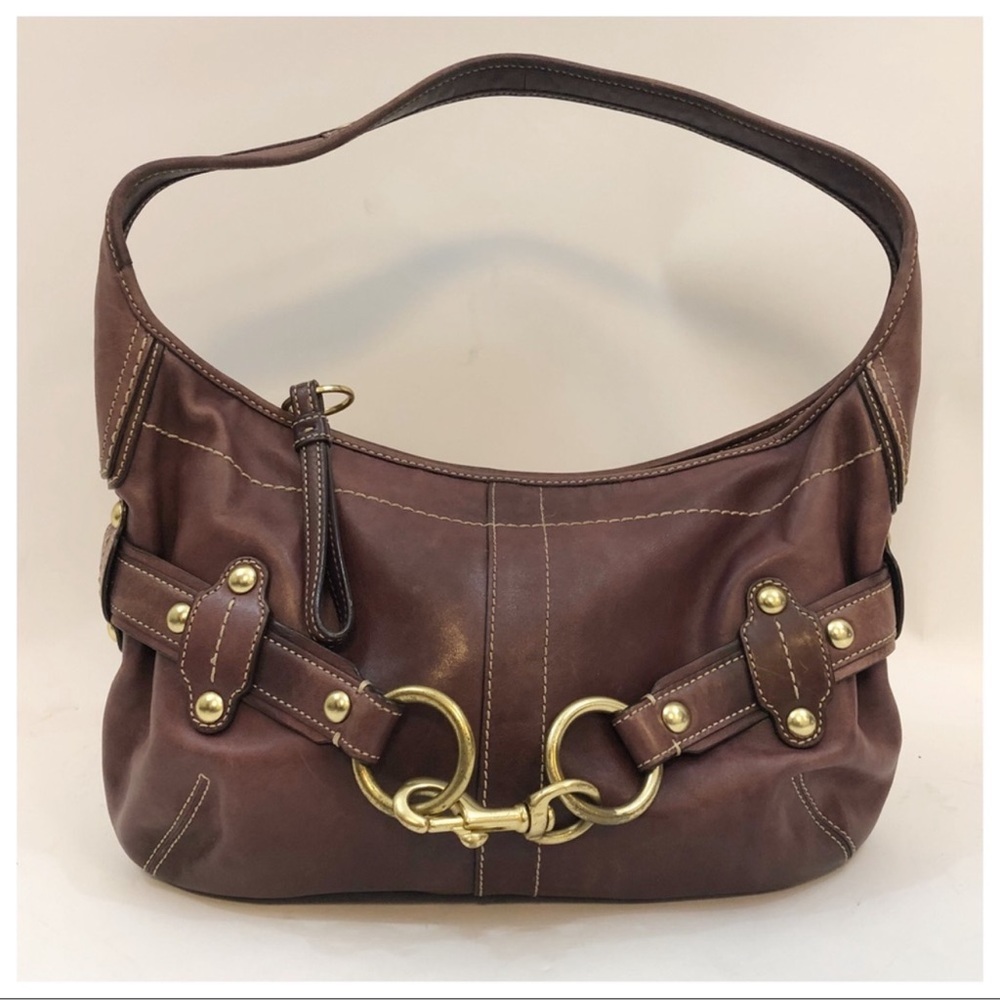 Coach Vintage Ergo Hampton 11261 Plum Shoulder Bag